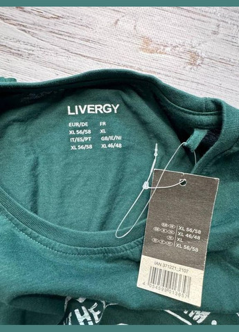 Пижама летняя футболка и шорты для мужчин Livergy піжама (297214163)