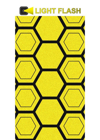 Наклейки світловідбивні на раму велосипеда лимонні Schiok! (316150962)