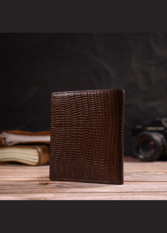 Гаманець чоловічий Шкіряний з тисненням 21927 Коричневий Canpellini (306881529)