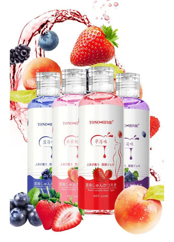Съедобный интимный гель Tono Hime с вкусом черники 200 ml TONO-HIME (284279494)