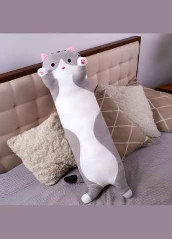 Мягкая игрушка - подушка Кот Батон 50 см плюшевая подушка мягкая тактильная ткань плюш и синтепон Good Idea (304846678)