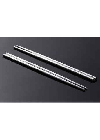 Многоразовые металлические палочки для еды из нержавейки 5 пар в подарочной коробке No Brand (362135506)