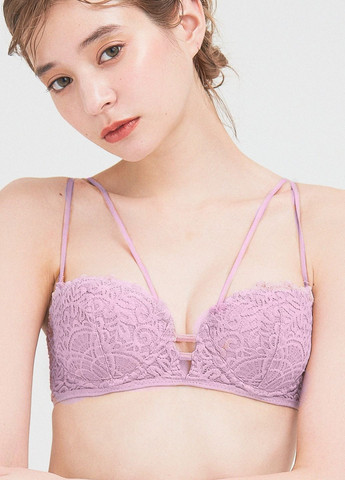 Фіолетовий підлітковий бюстгальтер sony з мереживом 80a lilac (7064) FS з кісточками нейлон