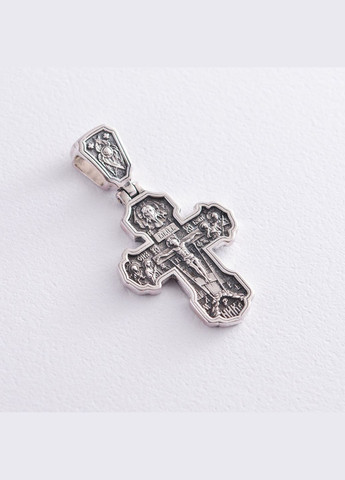 Серебряный крест Распятие. Молитва 133046 Oniks (264025396)