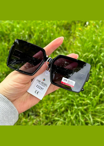 Солнцезащитные очки черные, линза polarized No Brand (302490893)