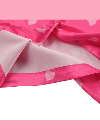 Рожева жіночий комплект для дому та сну 2s5247b сорочка та шорти жіноча піжама рожева із сердечками 5 шт. Lesko