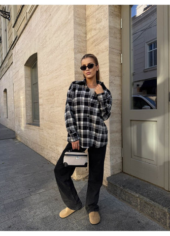 Жіноча сорочка в клітинку No Brand (356510668)