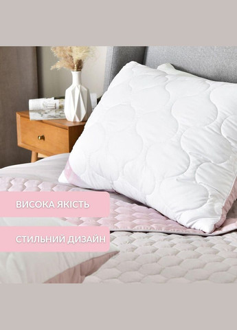 Подушка для сну 50х70 см Soft двостороння аналог лебединого пуху стьобана, штучний пух, преміум IDEIA (320622684)