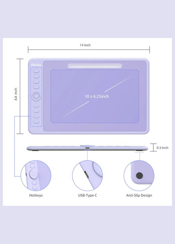 Графічний планшет Intangbo M Parblo (308019571)