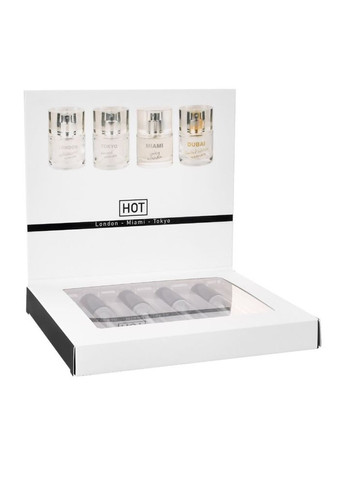 Набір жіночих парфумів з феромонами HOT LMTD Pheromone Perfume Women, 4x5 мл Roomfun (334285625)