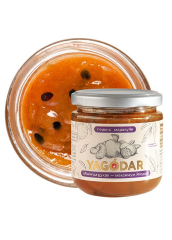 4 джема: Клюква + МалинаАпельсин + Ананас-Апельсин + Персик-Маракуйя YAGODAR (309003944)