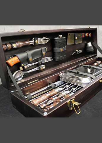 Набір шампурів Ран Коричневий 37 предметів (WC-011) Viking Create (330254870)