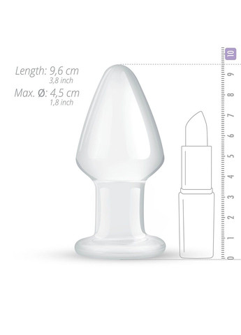 Скляна анальна пробка Glass Buttplug No. 25 Gildo (341528103)