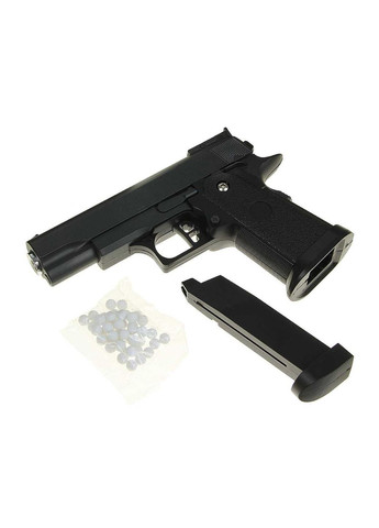 G10 Страйкбольный пружинный пистолет модели COLT1911PD черный Huada Toys (330017288)