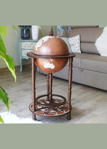 Глобус бар большой напольный карта мира подарок мужу на годовщину | Диаметр сферы 33 см Handmade 33001N-M (345646796)