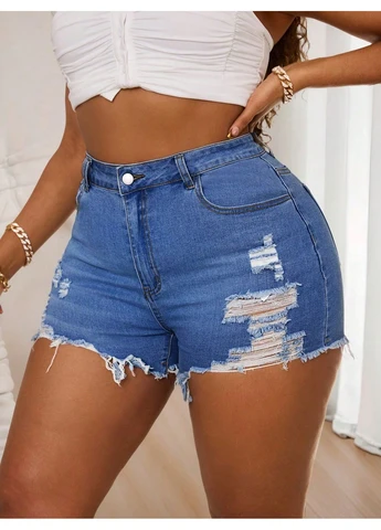 Джинсовые шорты SHEIN (382529576)