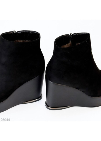 Черные зимняя зимние женские ботильоны Helen