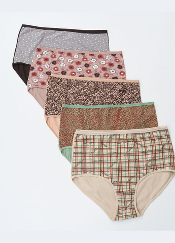 Трусы женские микс мелкие рисунки 5 шт. Nicoletta (322126839)
