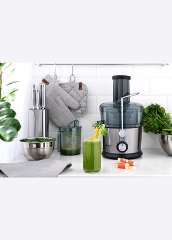 Соковыжималка отцентрированная 1100Вт, чаша1л, пластик/металл, серебристо-черный Ardesto (315603192)