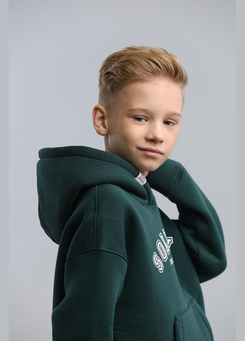 Зеленый демисезонный костюм подростковый на флисе брючный IRmAS оверсайз