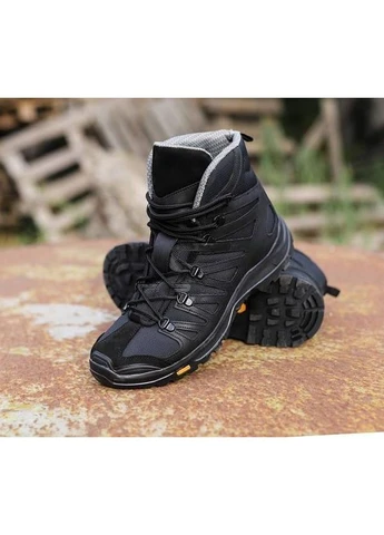 Ботинки тактические 21-10°С Gore-tex демисезонные черные No Brand (392684268)