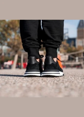 Черные кроссовки zx 500 rm core black - b42227 No Brand