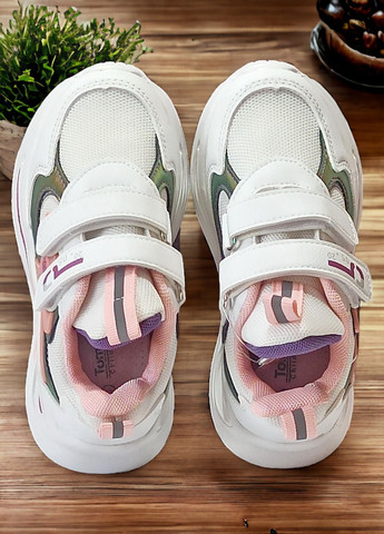 Білі осінні дитячі кросівки для дівчинки том м 9007н Tom.M