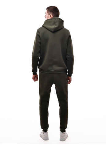 Оливковий (хакі) зимній костюм спортивний чоловічий No Brand
