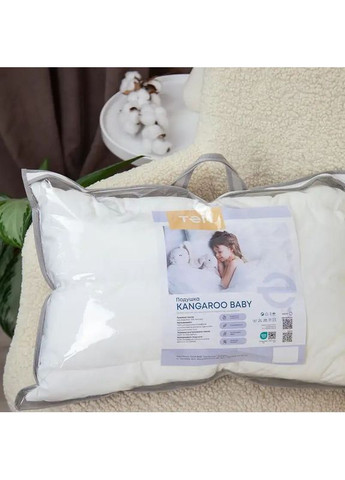 Детская подушка 40*60 см с регулировкой высоты, гипоаллергенная Белая (234904060) ТЕП (365851769)