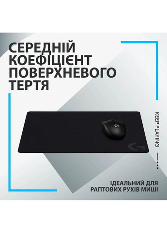 Коврик для мыши G640 Gaming Mouse Pad Black (943-000089) Logitech (367057146)