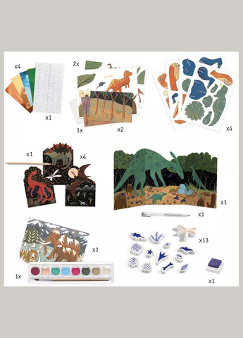 Набор для творчества "Мир динозавров" Djeco (333252433)