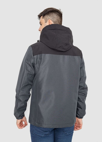 Темно-сіра демісезонна куртка чоловіча демісезонна -1 Ager 214R2012