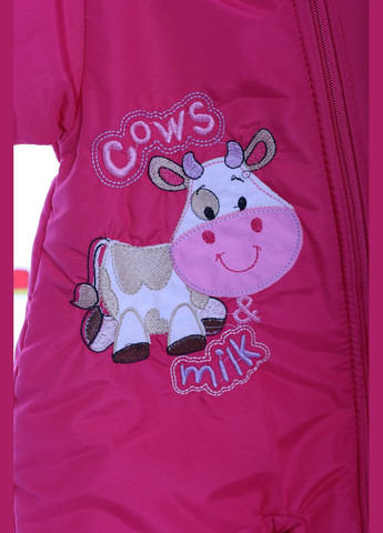 Человечек для девочки на махре Milka розовый 68 см (26245) BABYKROHA (297199133)