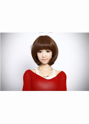Перука гладке коротке каре шатен No Brand (331756355)