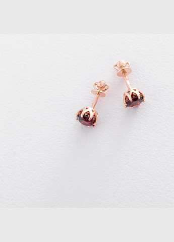 Золоті сережки-пусети з піропом с06307 Oniks (264023181)