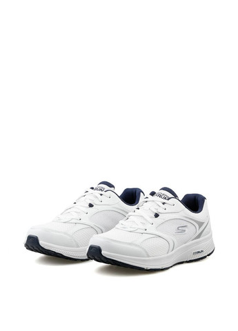 Белые всесезонные мужские кроссовки 220371-wnv белый ткань Skechers