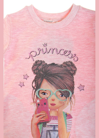 Персиковое платье 6750 меланжевый Pop Fashion (306544248)