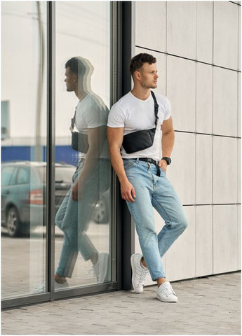 Сумка на пояс бананка Tirso Aqwam черная водостойкая (R-80119001m-VS) Sambag (302450177)