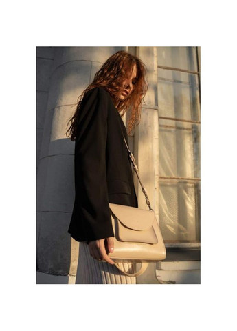 Сумка женская кожаная через плечо Liv бежевый краст The Wings (302007452)