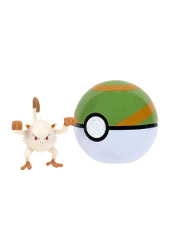 Ігровий набір Pokemon W14 Манкі з покеболом 5 см фігурка Pokemon Jazwares (398204627)