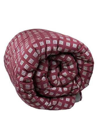 Одеяло двуспальное закрытое Квадрат 20402 175х215 см бордовое Arda (328391721)