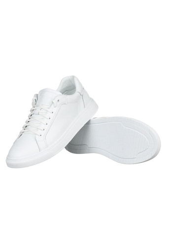 Білі Осінні кросівки чоловічі демісезонні на шнурівці шкіряні на підошві повсякденні для прогулянок білі kd Clubshoes