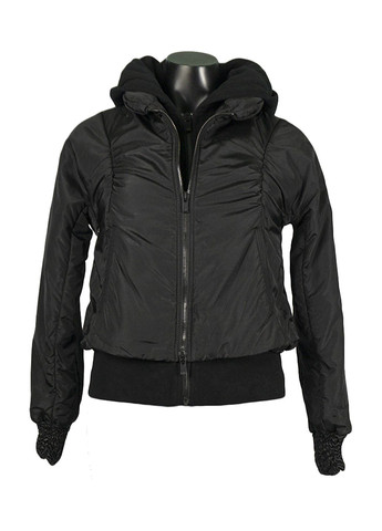 Черная демисезонная женская демисезонная куртка двойка fv-111708-1 черный Forza Viva