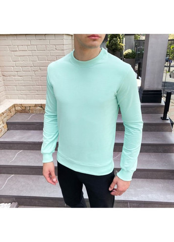 М'ятний світшот 001 ментоловий Pobedov однотонний без декору (271125313)