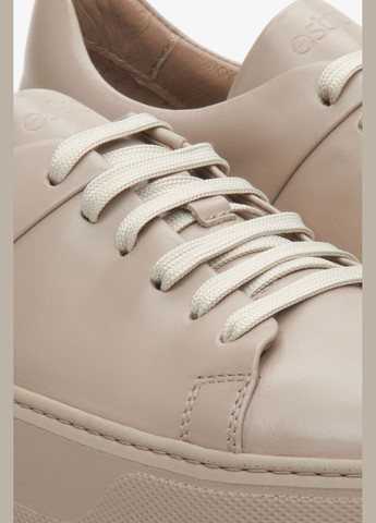 Бежеві кеди низькі, колір бежевий Estro