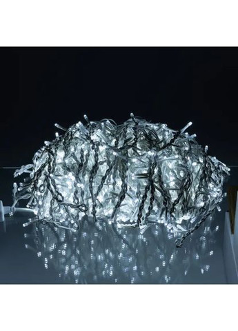 Гирлянда Бахрома уличная 840 LED 50 м от сети белая нить, белый No Brand (369144574)