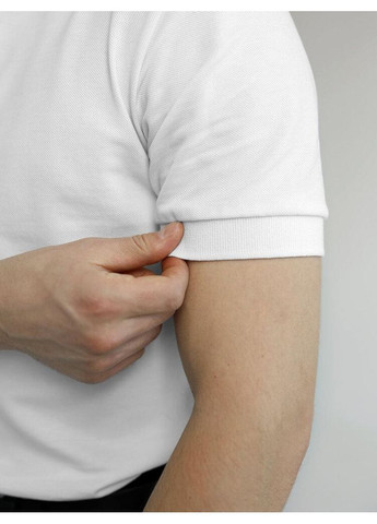 Белая футболка-элегантное базовое поло из хлопка. для мужчин Vakko однотонная