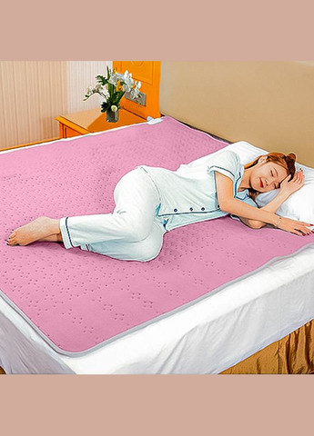 Електропростирадло STT180*150 см Pink ковдра з підігрівом від мережі 220 вольтів 10 шт. Lesko (336197863)