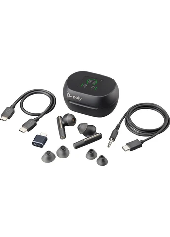 Наушники TWS Voyager Free 60+ Earbuds + BT700C + TSCHC Черный Poly (390180794)