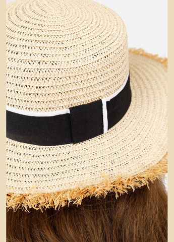 Капелюх жіночий колір кремовий CB-00253177 No Brand (319115465)